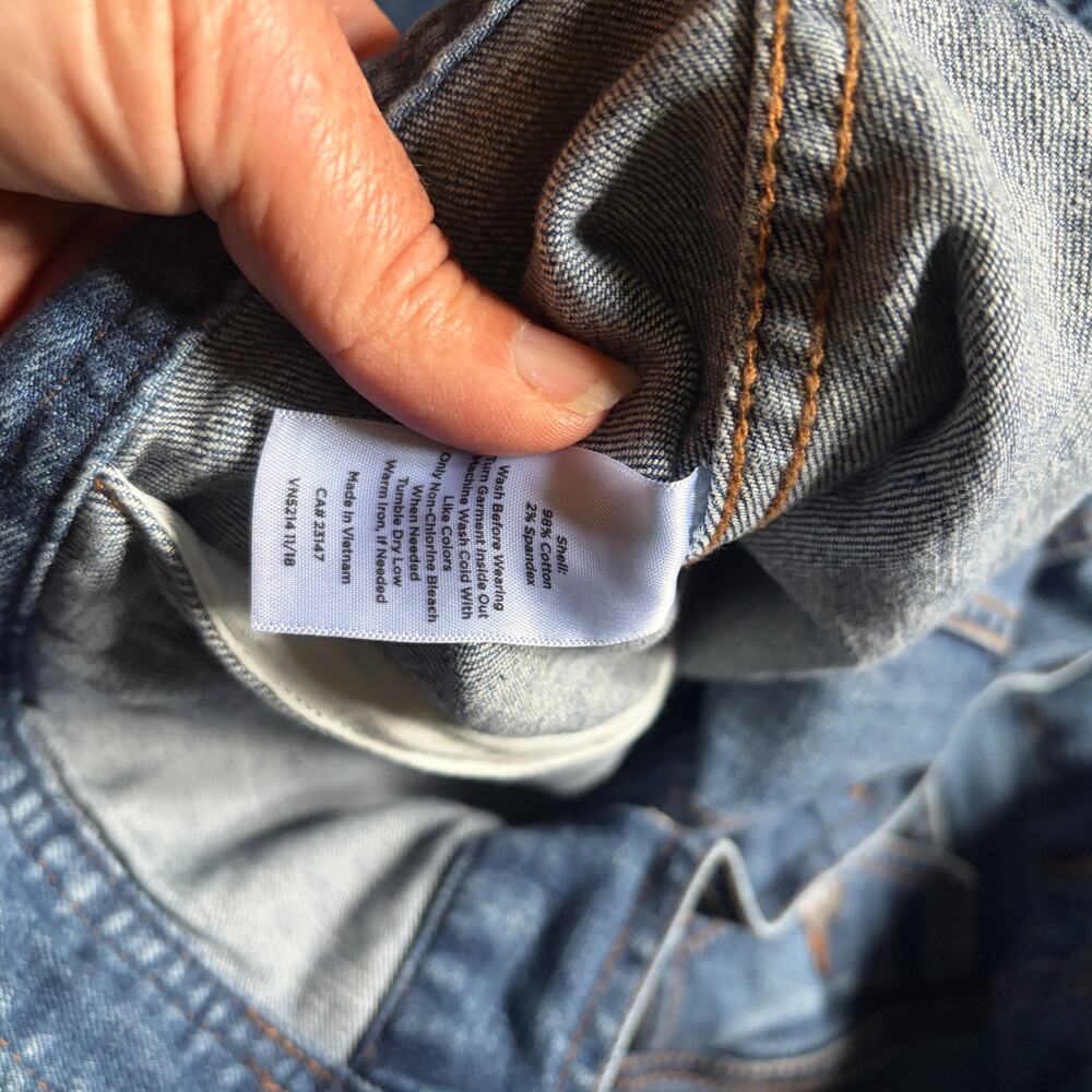 Talbots Classic Denim Jean Jacket Size XL - Picture 5 of 10